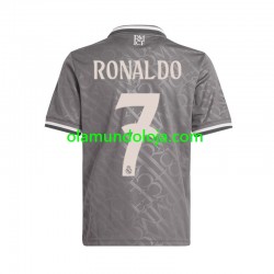 Camisola Real Madrid Cristiano Ronaldo 7 Homem Equipamento Terceiro 2024-2025 Manga Curta